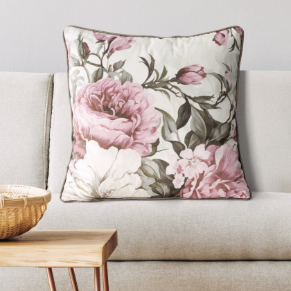 Zamatová obliečka na vankúš PEONY